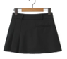 Maren Black High Waist Pleated Skirt Mini A-Line Skirt