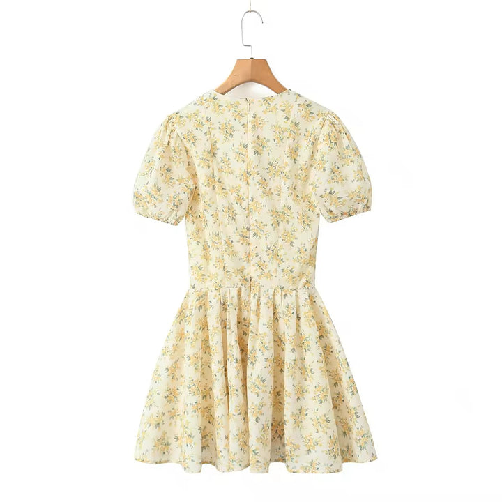 Dempsey V Neck Floral Print Mini Dress