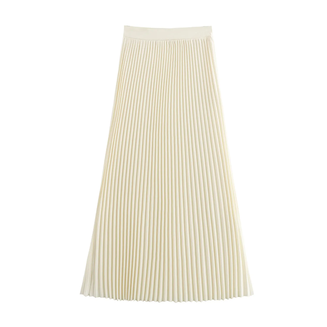 Kenzie Beige Notched Collar Vest Waistcoat and Long Skirt Set