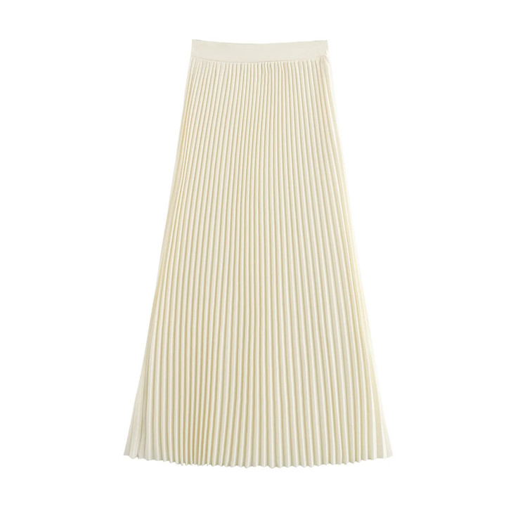 Kenzie Beige Notched Collar Vest Waistcoat and Long Skirt Set