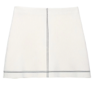 Charlee White Knitted Mini Skirt