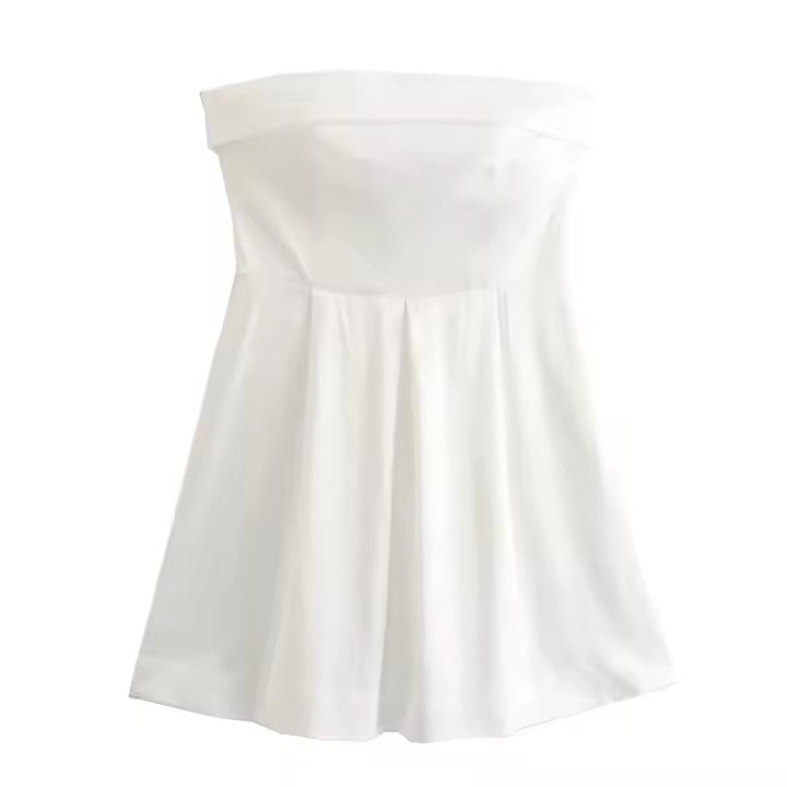 FLONIFY White Tube Top One Shoulder Dress main image 1