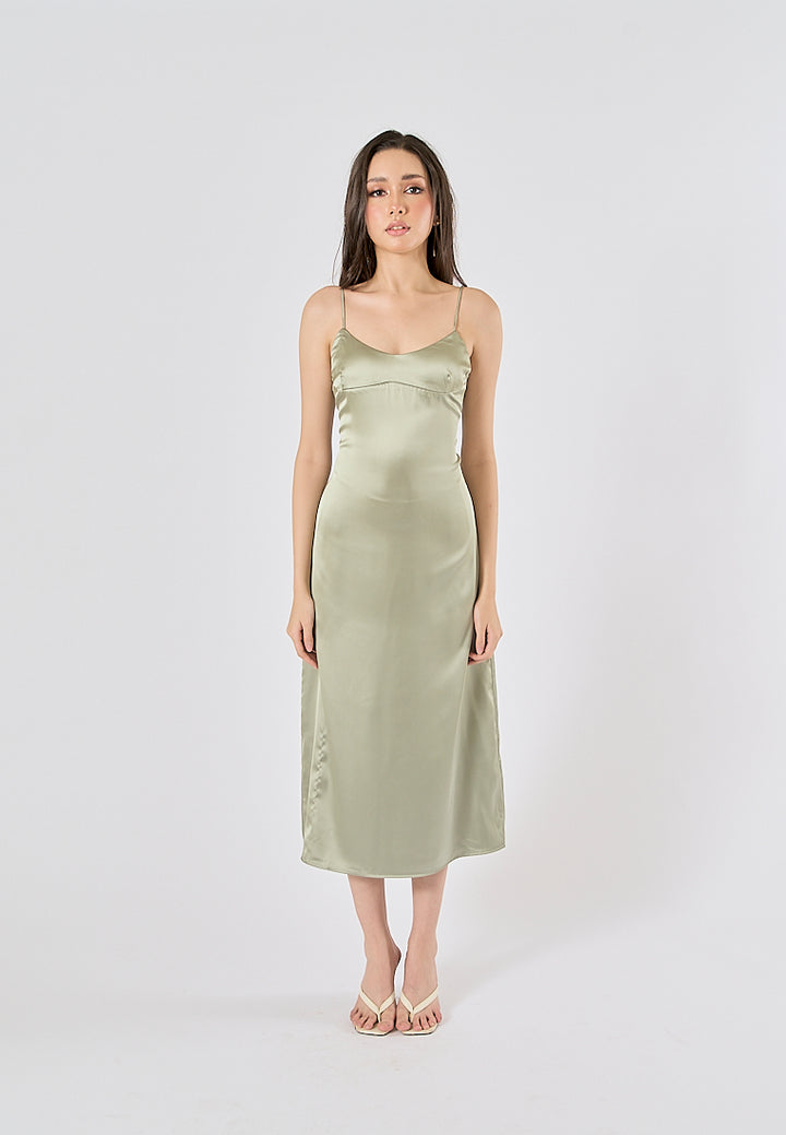 Cozbi Green Midi Dress