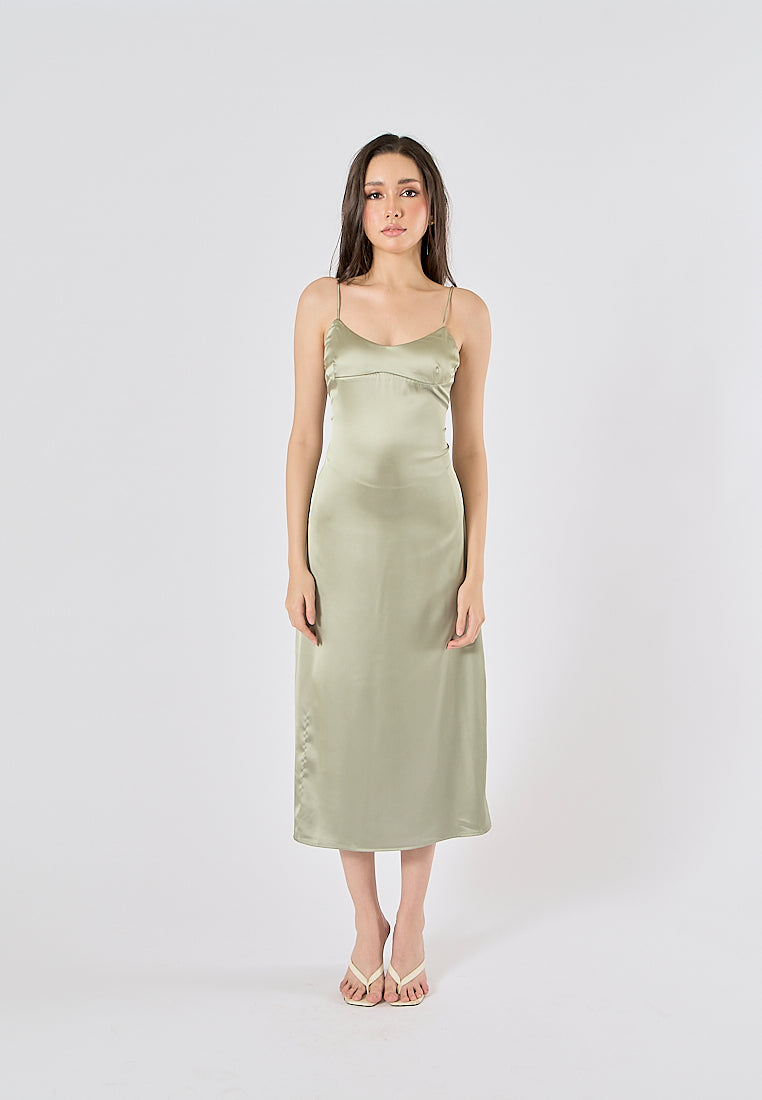 Cozbi Green Midi Dress
