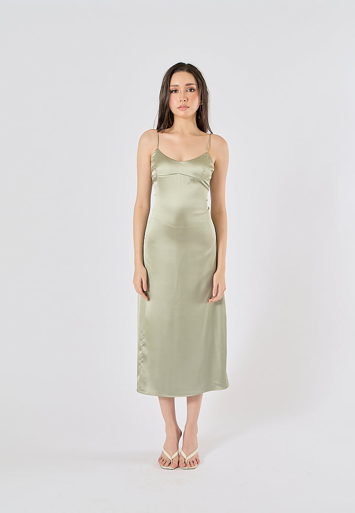 Cozbi Green Midi Dress