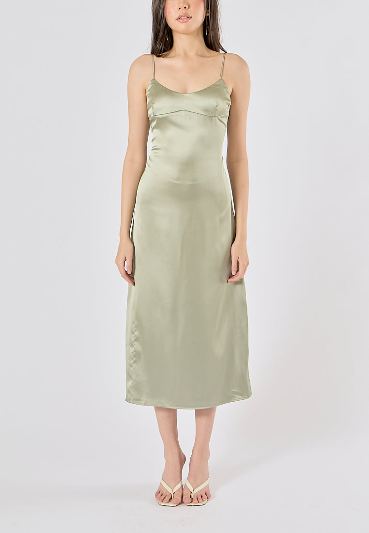 Cozbi Green Midi Dress