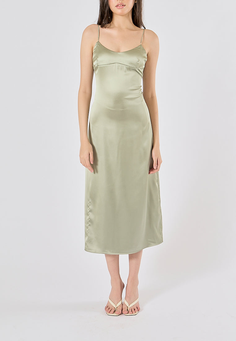 Cozbi Green Midi Dress
