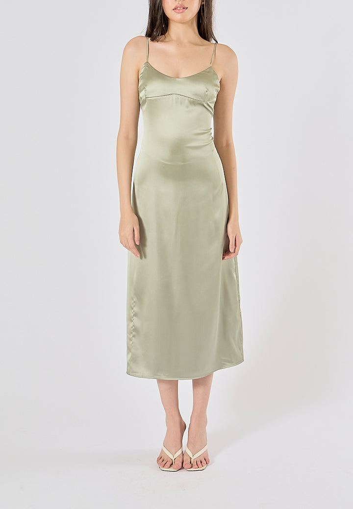 Cozbi Green Midi Dress