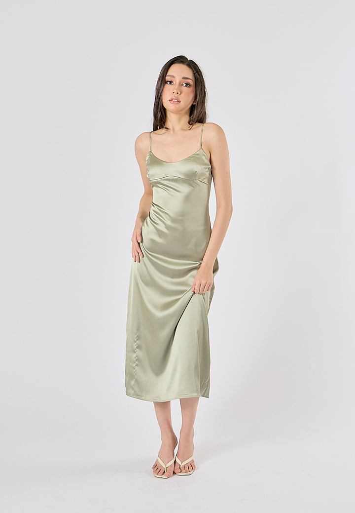 Cozbi Green Midi Dress