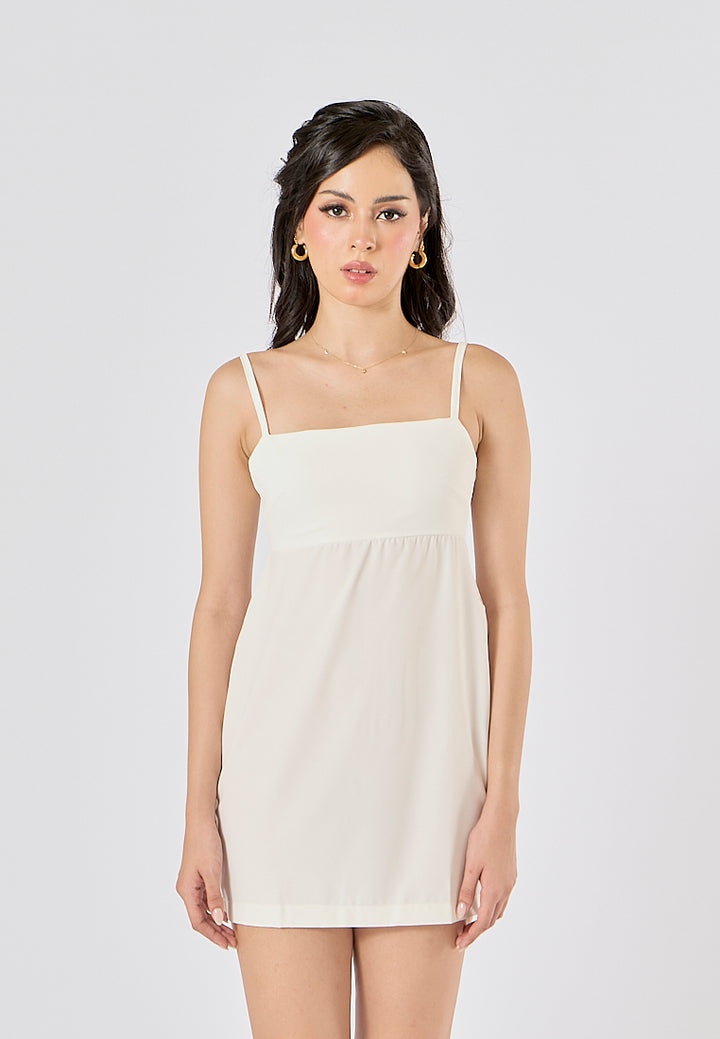 Mayari White Bustier with Slit Mini dress
