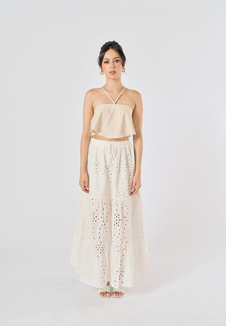 Lumina Off White Halter Top