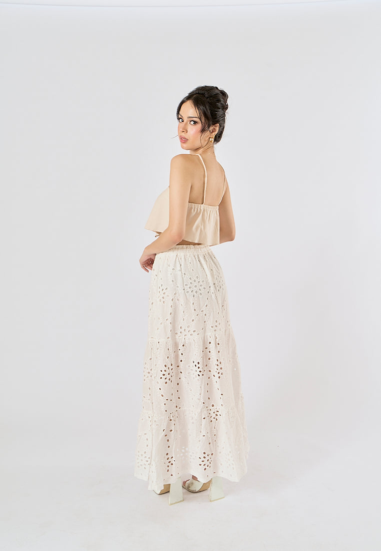 Lumina Off White Halter Top