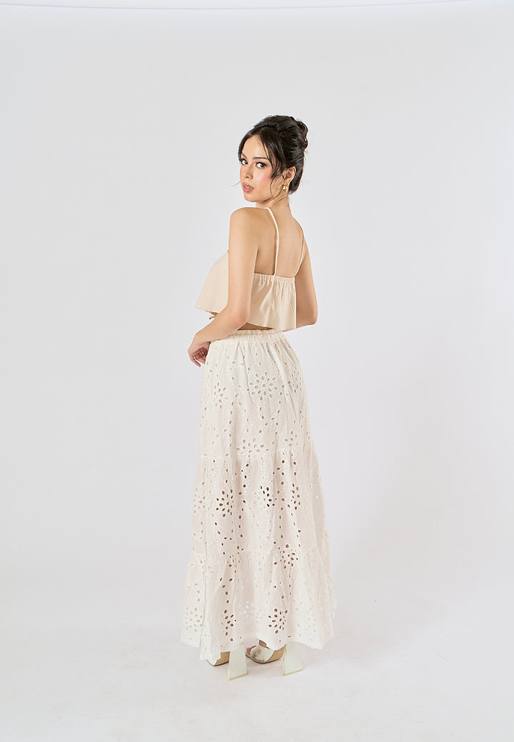 Lumina Off White Halter Top