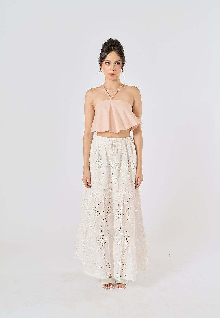 Lumina Blush Pink Halter Top
