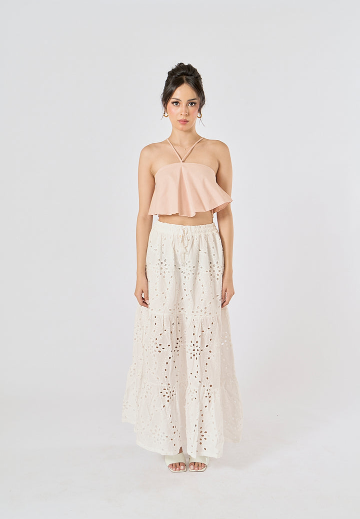 Lumina Blush Pink Halter Top