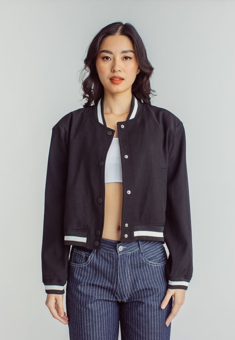 Jacob Black Buttondown Long Sleeves Varsity Jacket