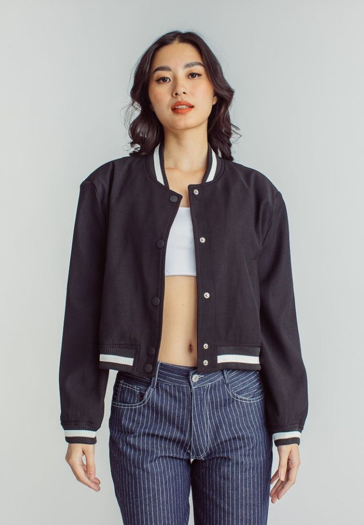 Jacob Black Buttondown Long Sleeves Varsity Jacket