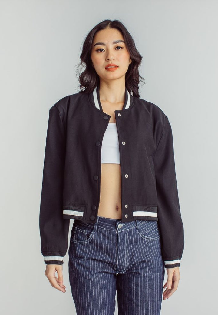 Jacob Black Buttondown Long Sleeves Varsity Jacket