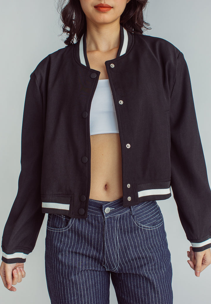 Jacob Black Buttondown Long Sleeves Varsity Jacket