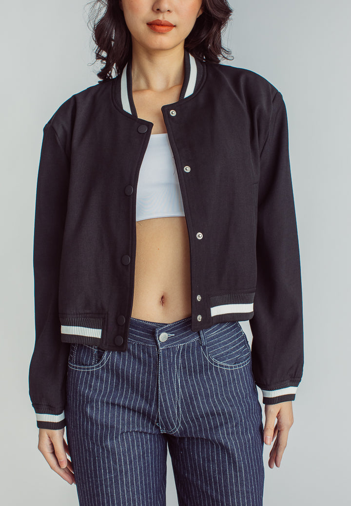 Jacob Black Buttondown Long Sleeves Varsity Jacket