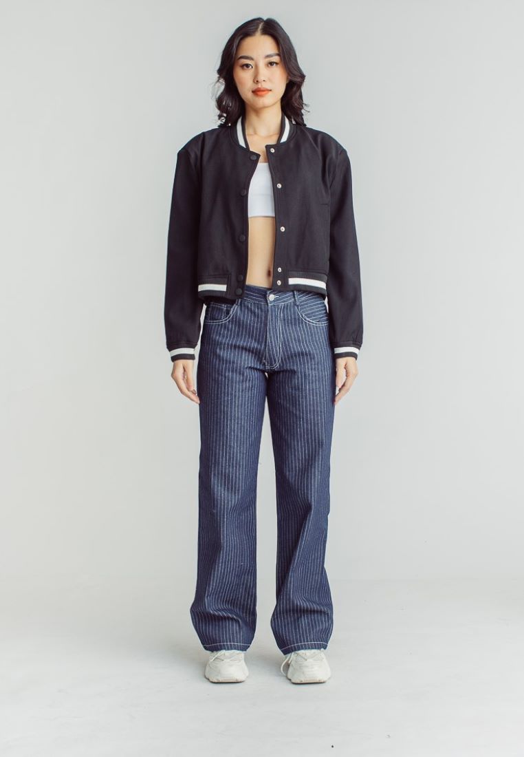 Jacob Black Buttondown Long Sleeves Varsity Jacket