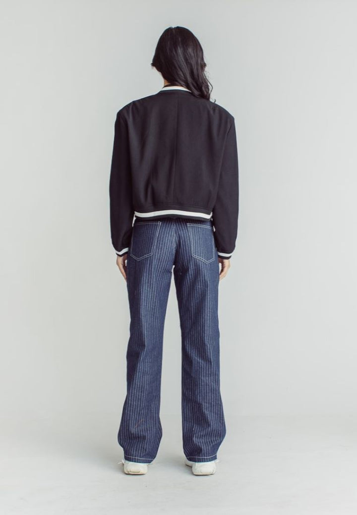 Jacob Black Buttondown Long Sleeves Varsity Jacket