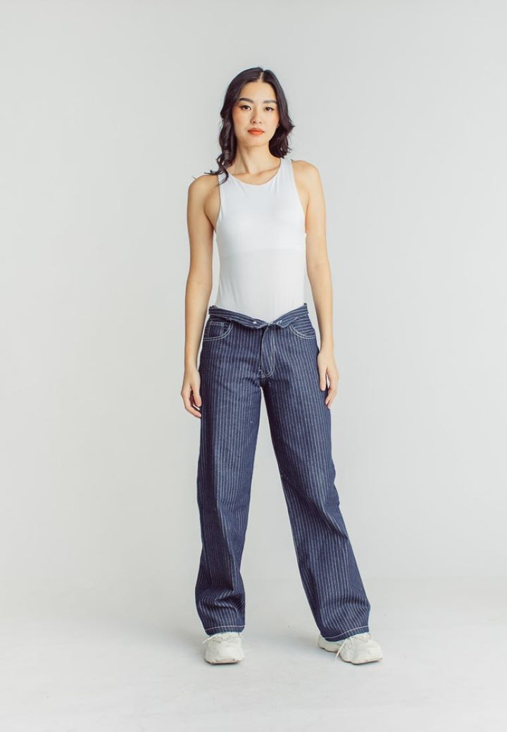 Barba White Round Neck Sleeveless Bodysuit