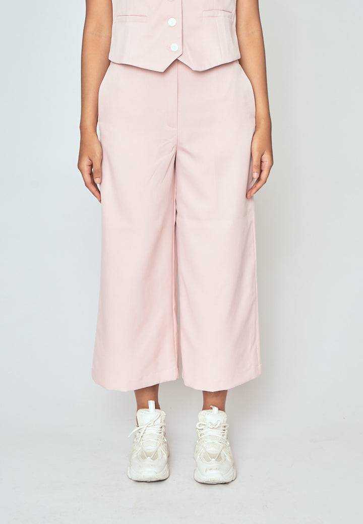 Will Blush Pink High Waist Wide Leg Trouser