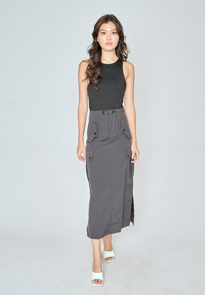 Barba Black Round Neck Sleeveless Bodysuit