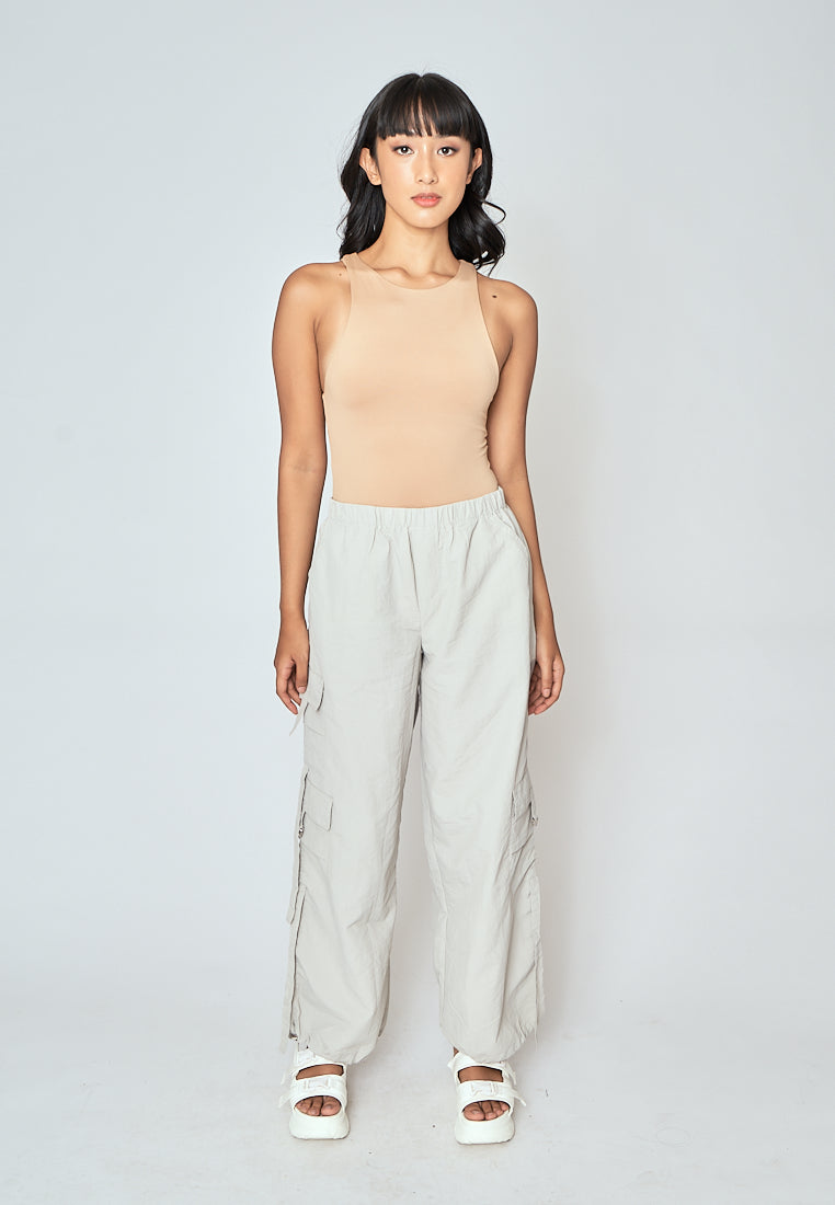 Barba Nude Round Neck Sleeveless Bodysuit