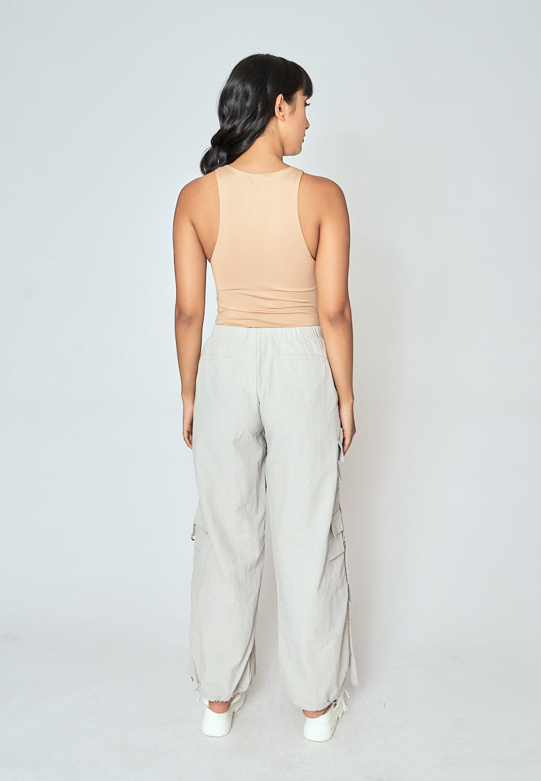 Barba Nude Round Neck Sleeveless Bodysuit