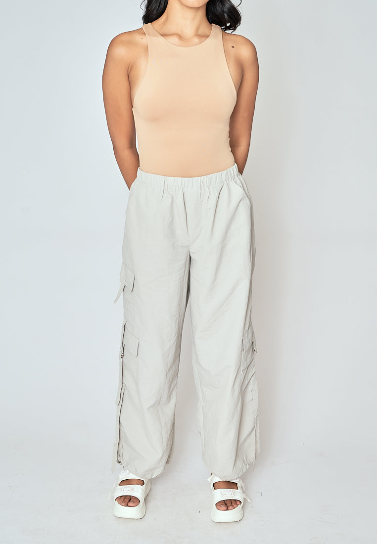 Barba Nude Round Neck Sleeveless Bodysuit