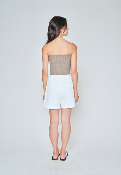 Leibniz Sage Knitted Basic Tube Top