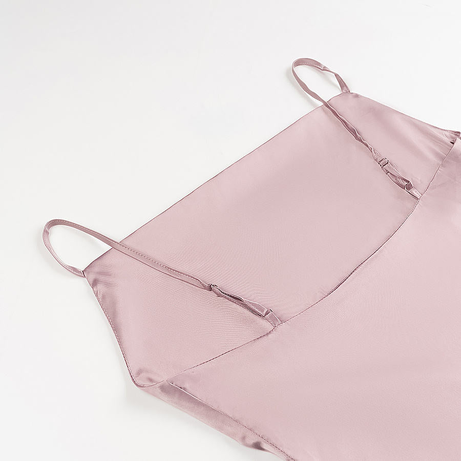 Keegan Pink Cowl Neck Satin Sleeveless Mini Dress