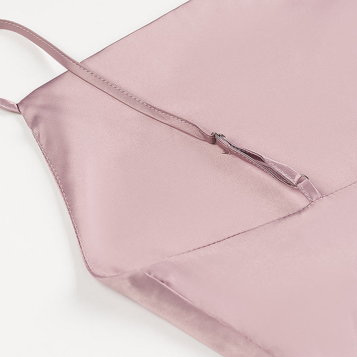 Keegan Pink Cowl Neck Satin Sleeveless Mini Dress