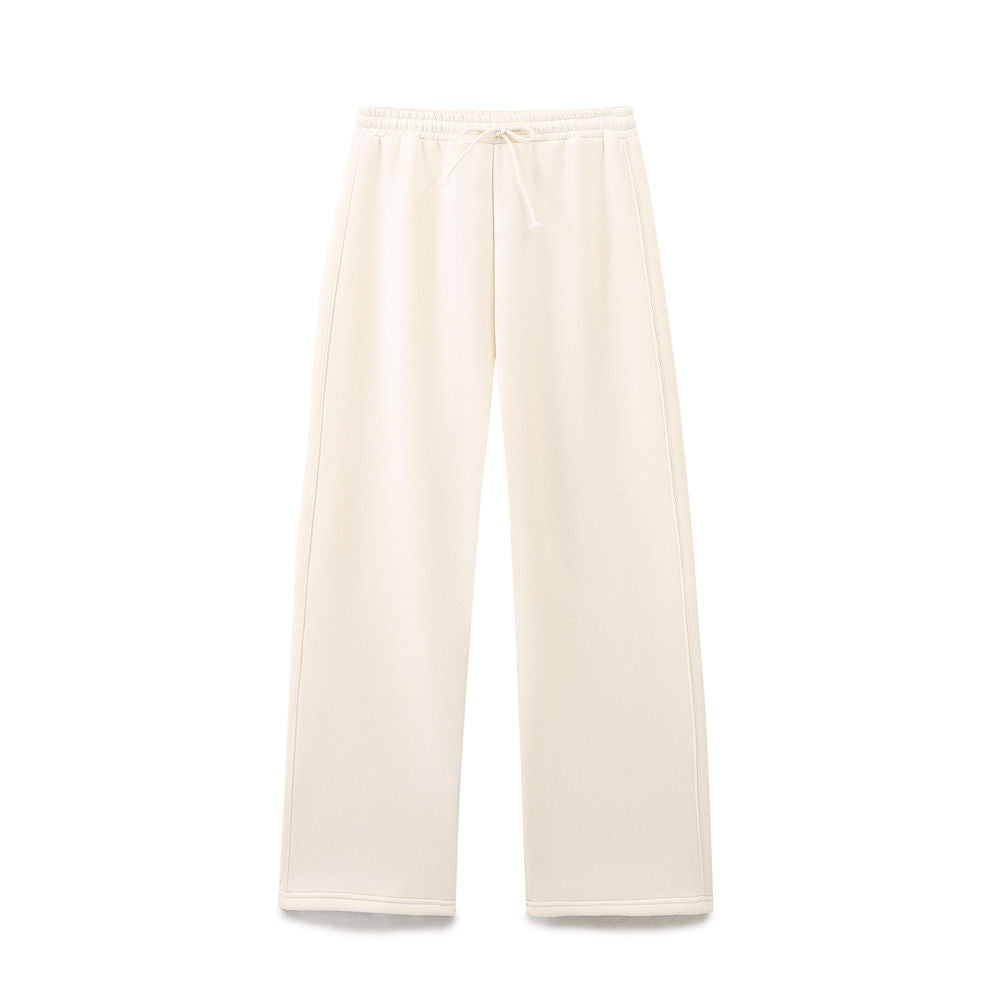 Ryker Beige Drawstring Waist  Long Pants Trouser