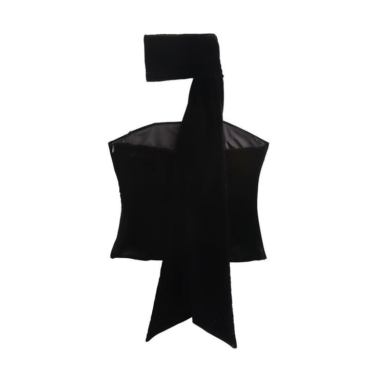 Kataleya Black Halter Neck Tube Top