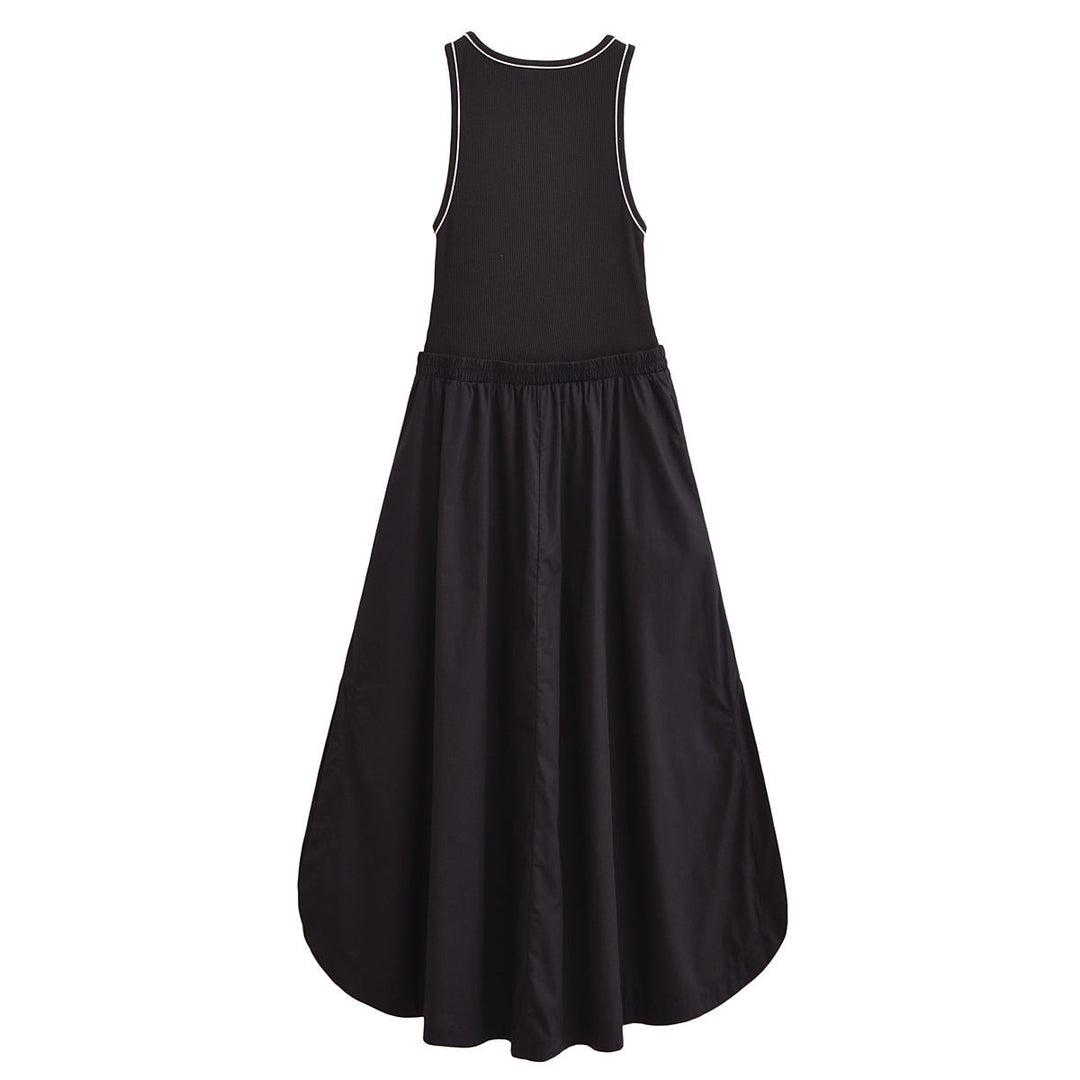 Abril Black Crew Neck Sleeveless Balloon Maxi Dress Dress