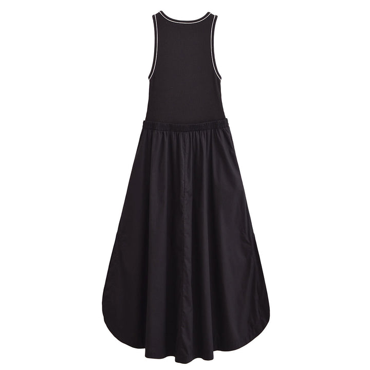 Abril Black Crew Neck Sleeveless Balloon Maxi Dress Dress
