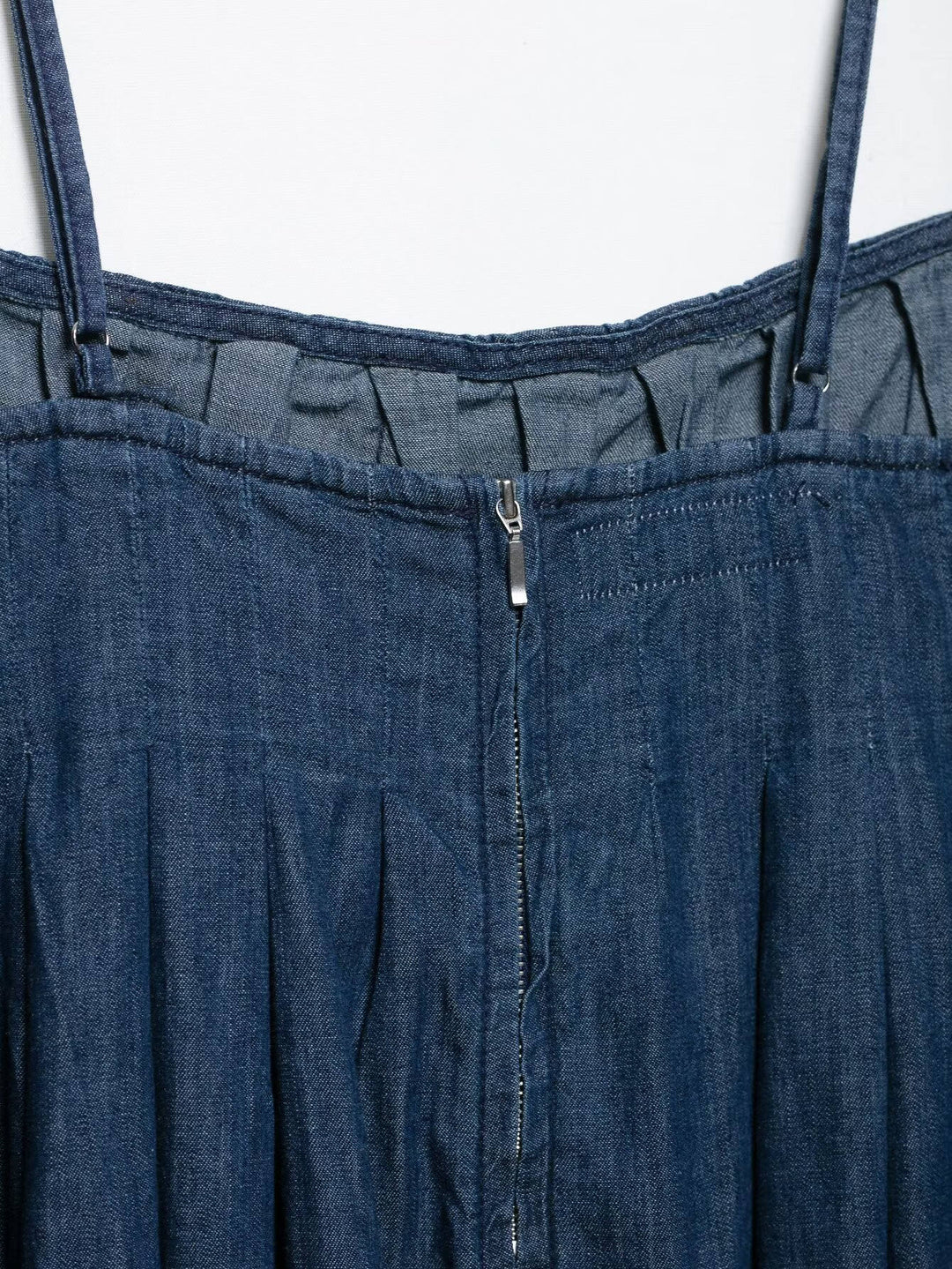 Romy Denim Blue Spaghetti Strap Mini Dress