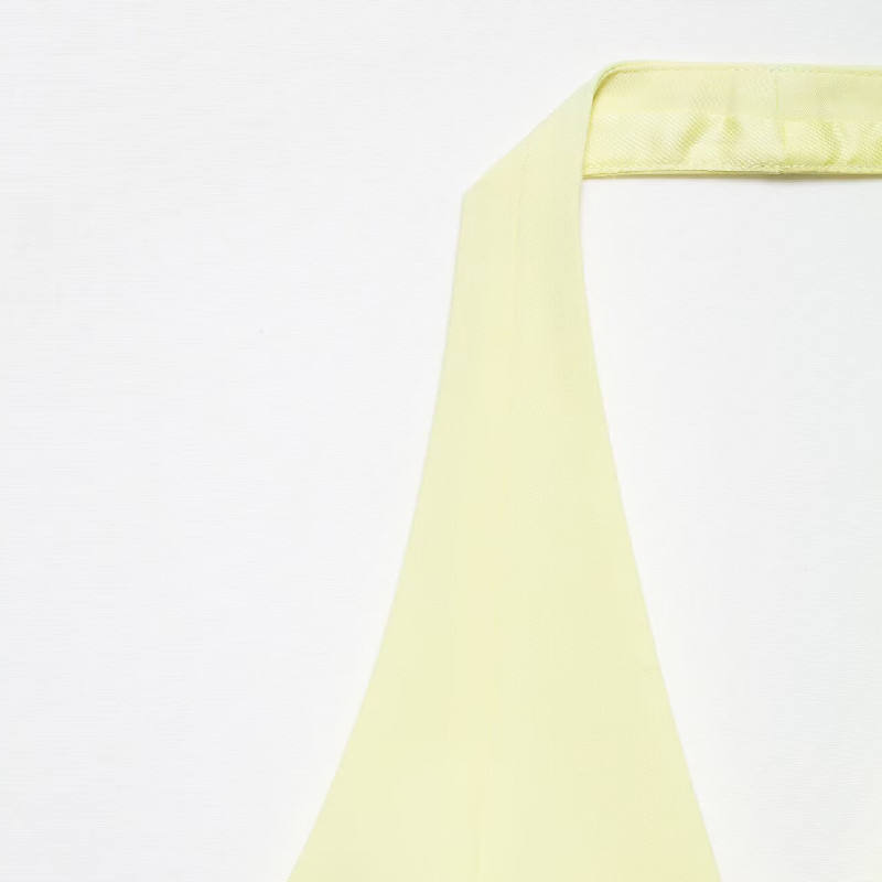 Camryn Beige Halter Neck Button Down Vest Top