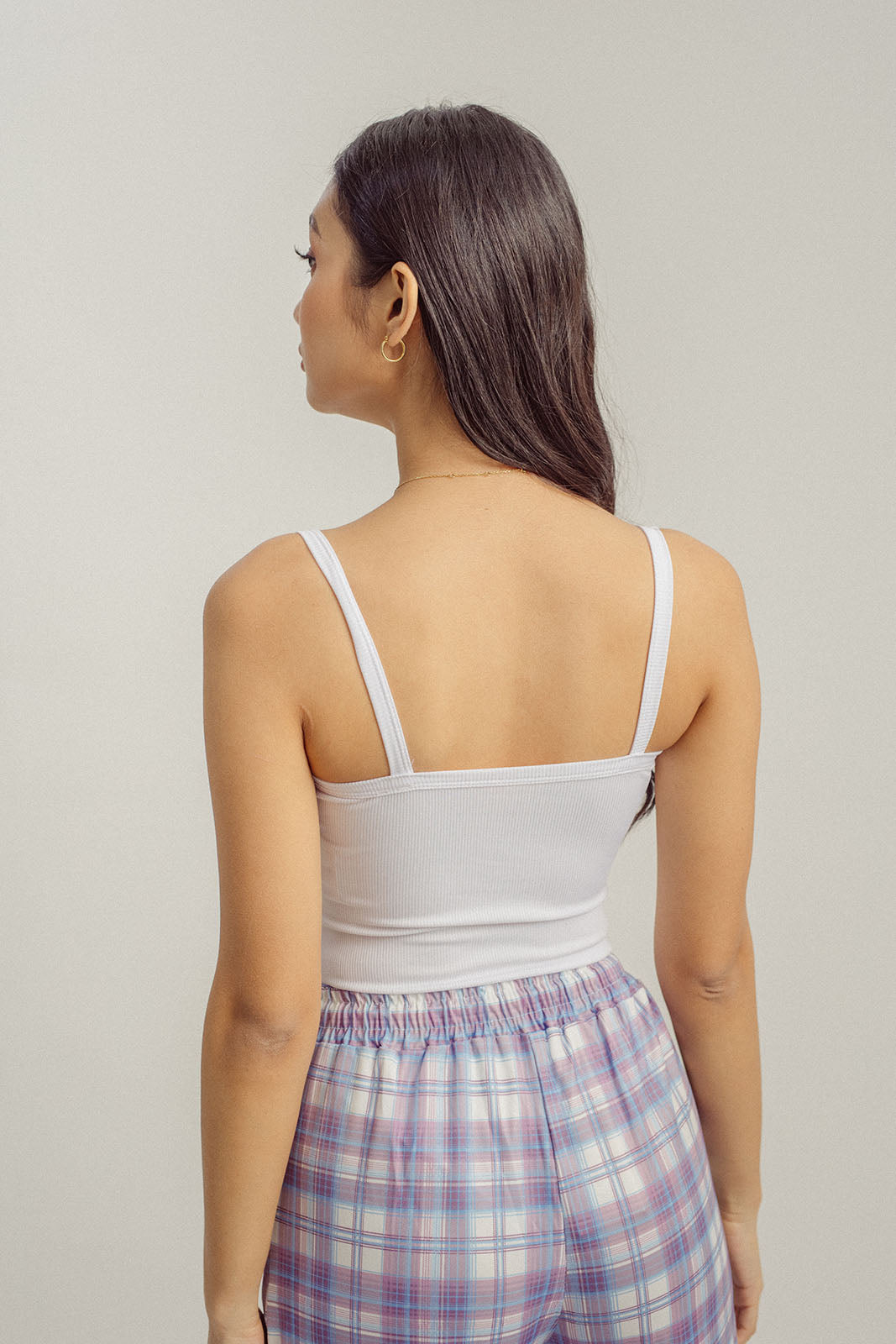 Sonya White Knitted Scoop Neck Sleeveless Bodysuit