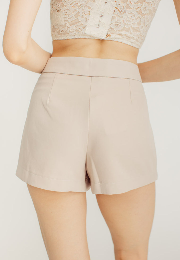 Vito Cream Outwear High Waist Skort