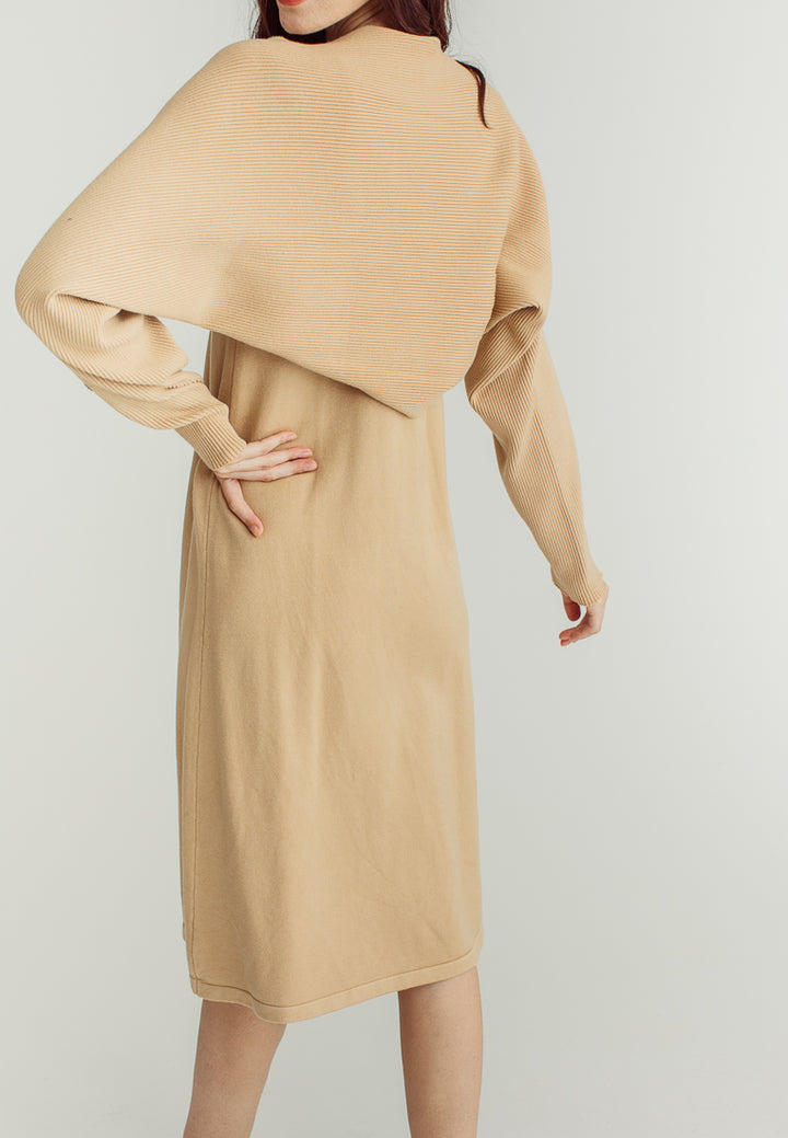 Mandy Brown long Sleeve Cardigans Knitted Top