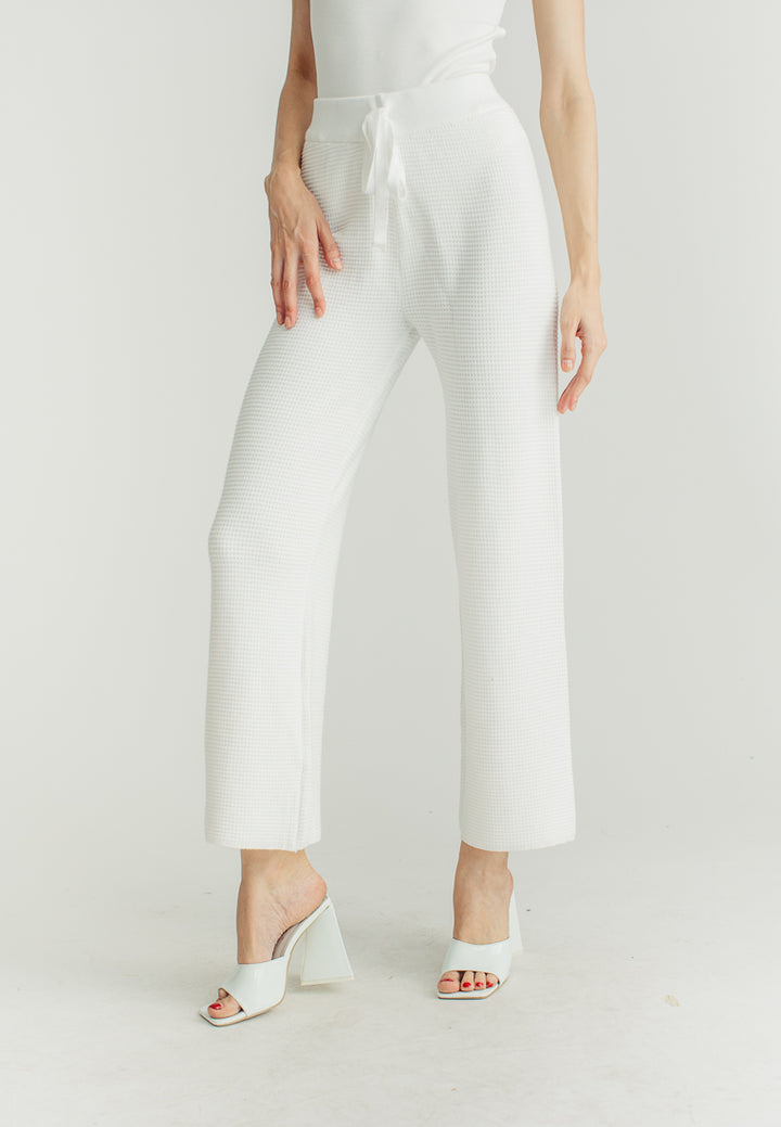 Jewel White Straight Cut Culottes