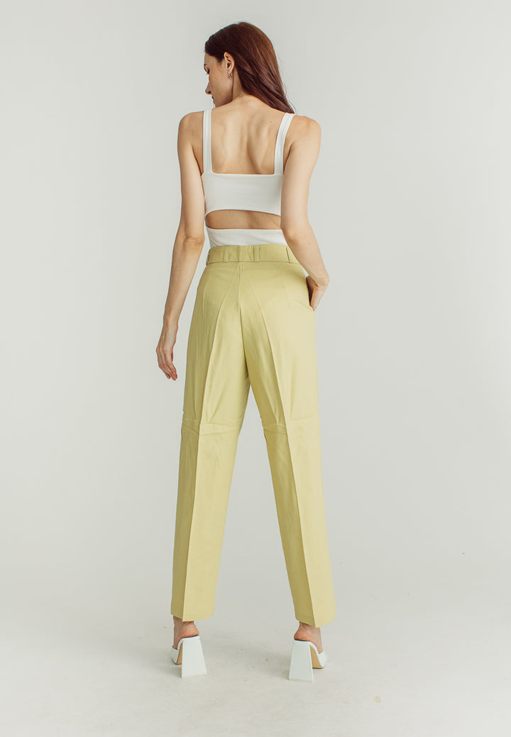 Yvette Green Straight Cut Trouser Pants