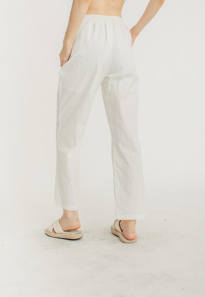Murray White Sleeveless Top and Elastic Waist Straight Cut Culottes Set