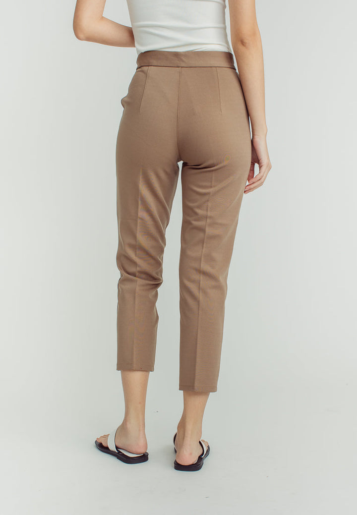 Sachi Khaki Pencil Cut with Side Pocket  Pants
