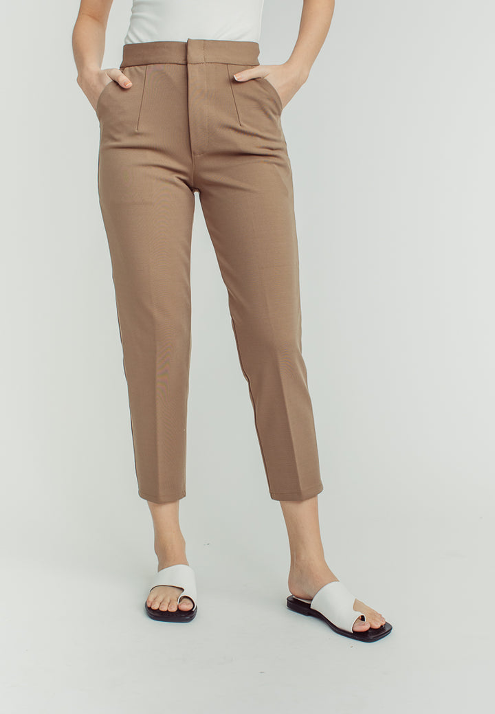 Sachi Khaki Pencil Cut with Side Pocket  Pants