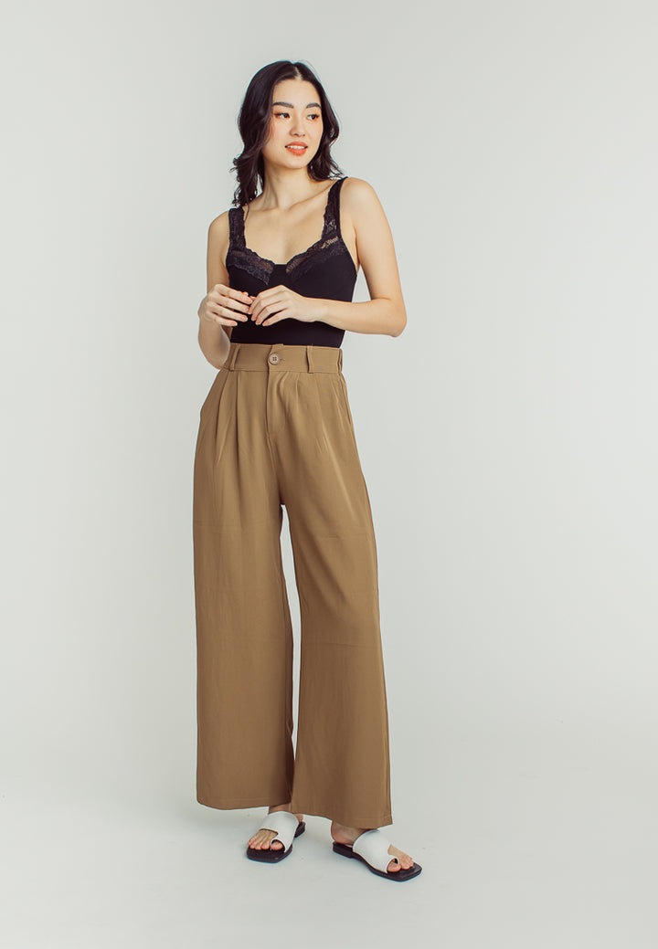 Gerry Brown Elastic Back Straight Cut Trouser Pants